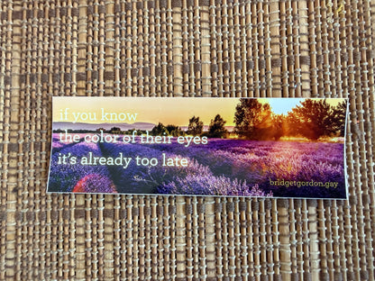 "color of their eyes" sticker