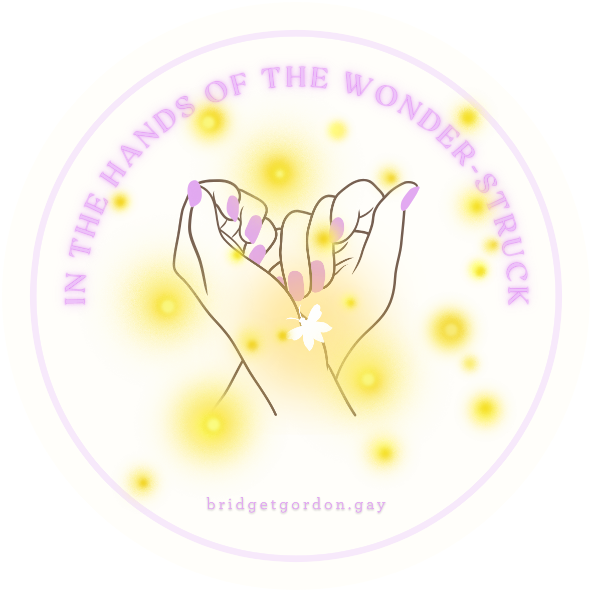 "wonder-struck" sticker